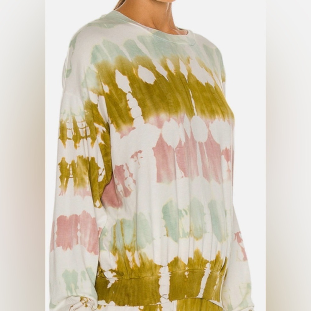 Young Fabulous & Broke Coraline Sweatshirt Tie Dye Size Medium